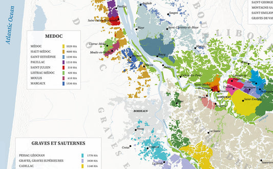 Bordeaux Wine Map – Real Data