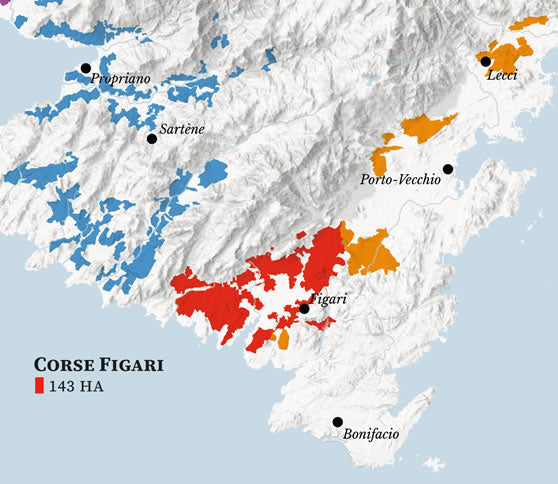 Corsica Wine Map
