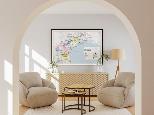 Languedoc Wine Map - Real Data