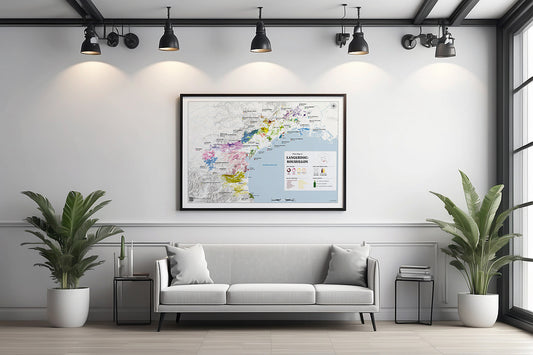 Languedoc Wine Map - Real Data