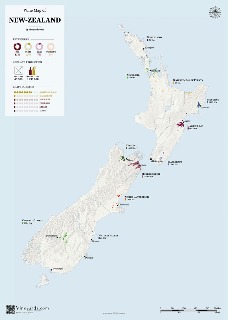 New Zealand Wine Map