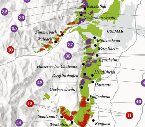 Alsace Wine Map - Real Data