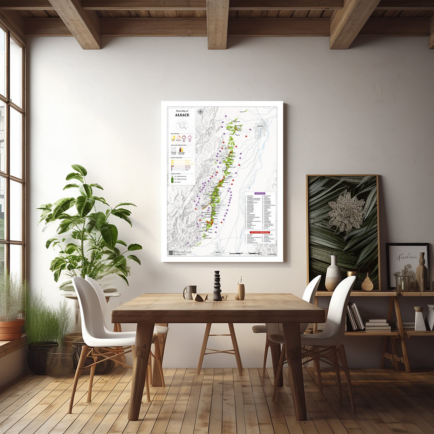 Alsace Wine Map - Real Data