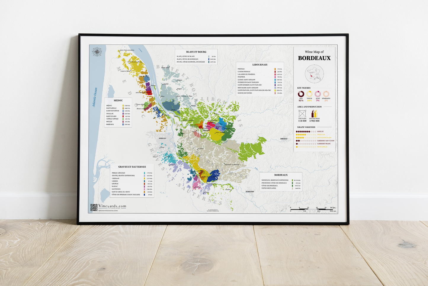Bordeaux Wine Map – Real Data