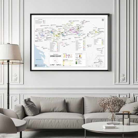 The Loire Valley Wine Map - Real Data
