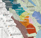 Napa Valley – Real Data Wine Map Poster