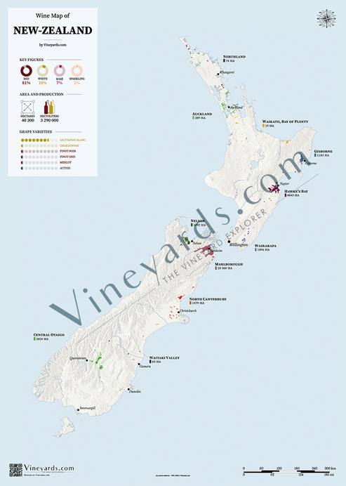 New Zealand Wine Map